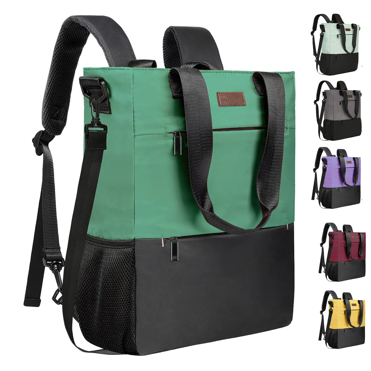 Convertible Women Laptop Water Resistant Casual Backpack 2