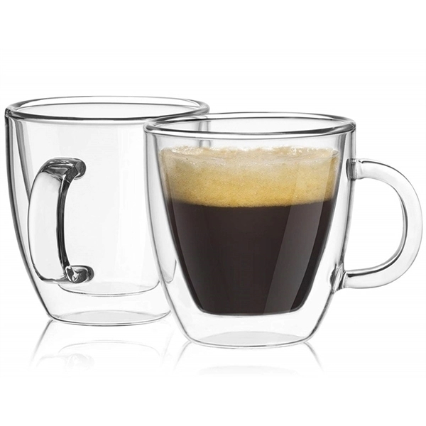 Double Wall Insulated Glasses Coffee Mugs 2