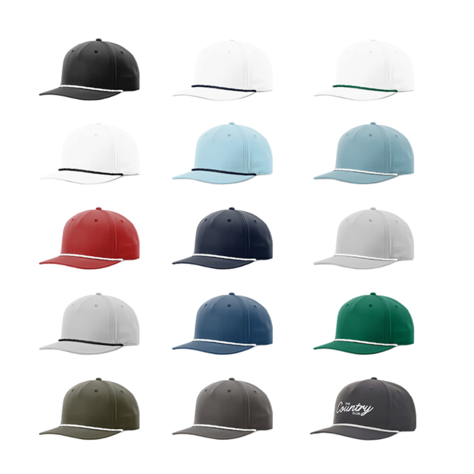 5 Panel Rope Golf Snapback Hat 8