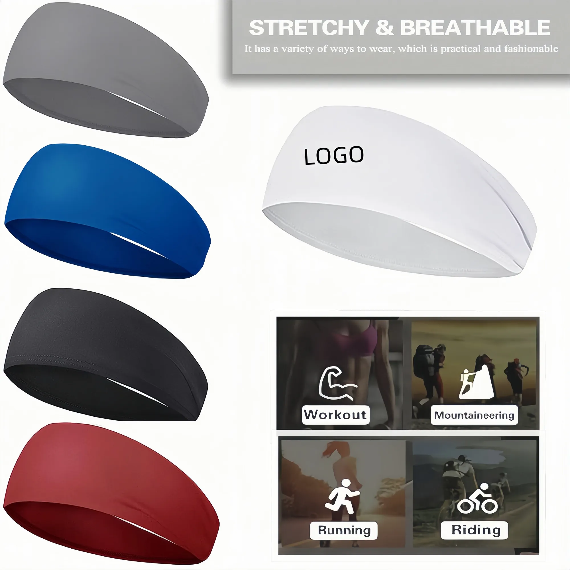Sweatbands Sports Headband For Men & Women 2