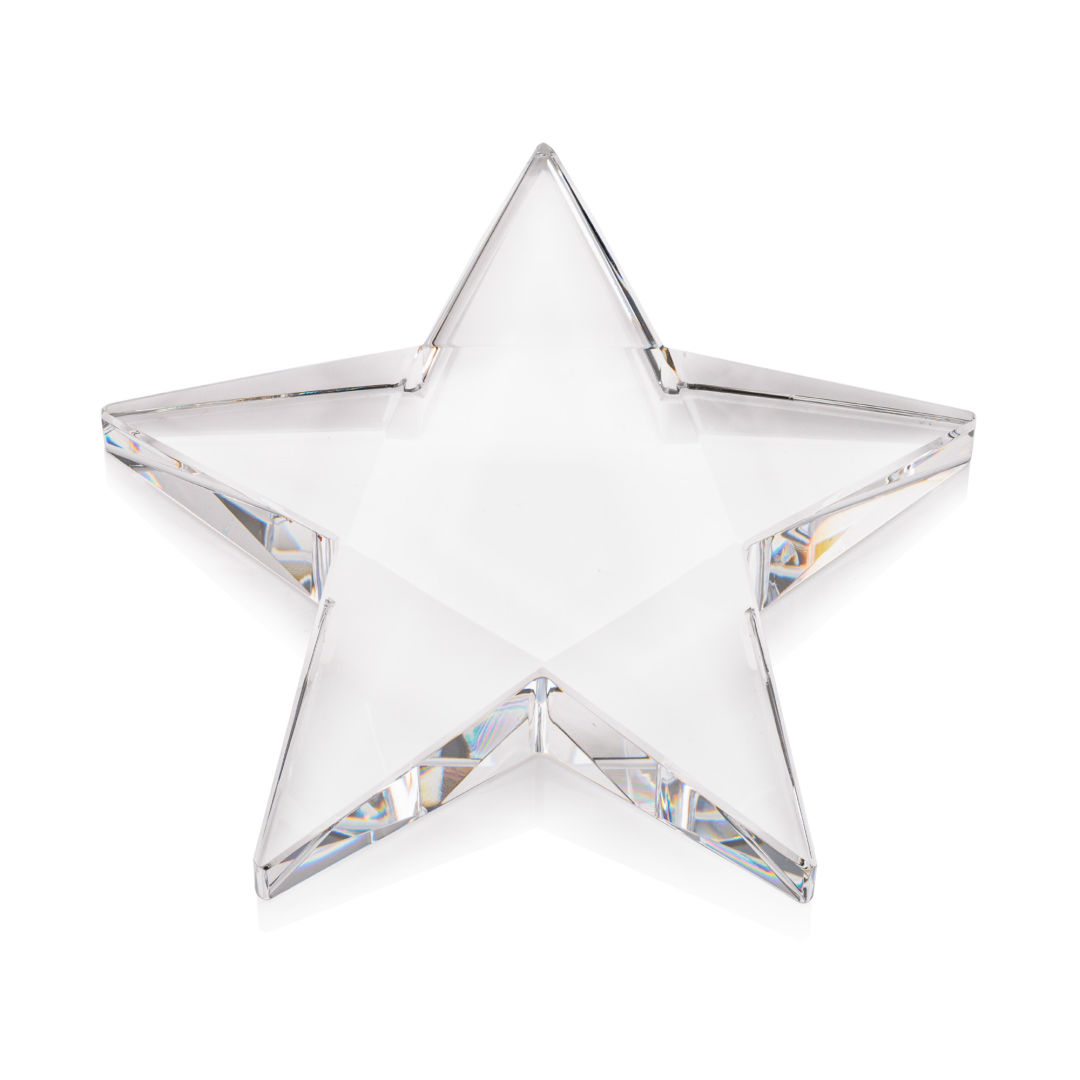 Pentagon Star Paperweight 4