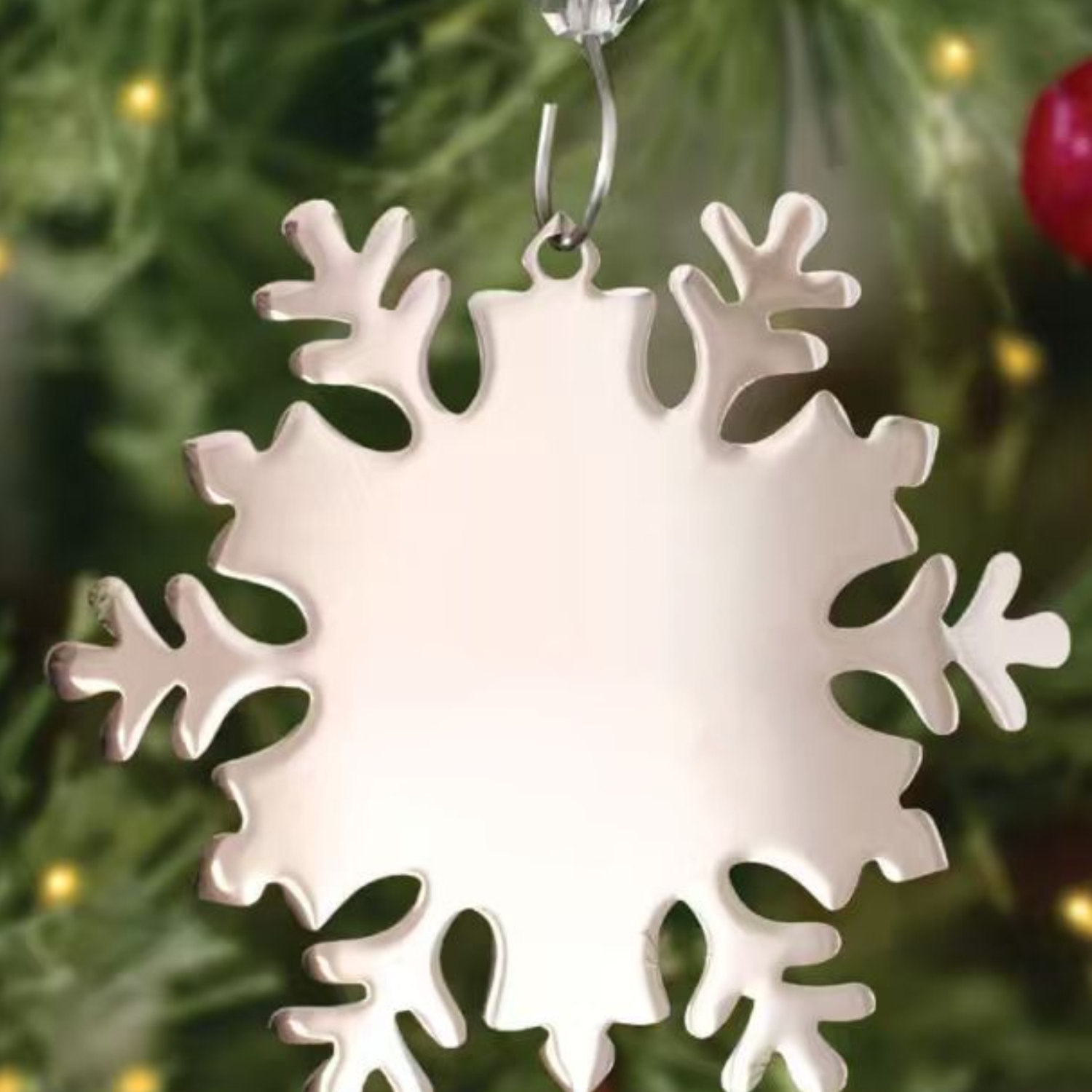 Stainless Steel Snowflake Christmas Tree Ornament 8