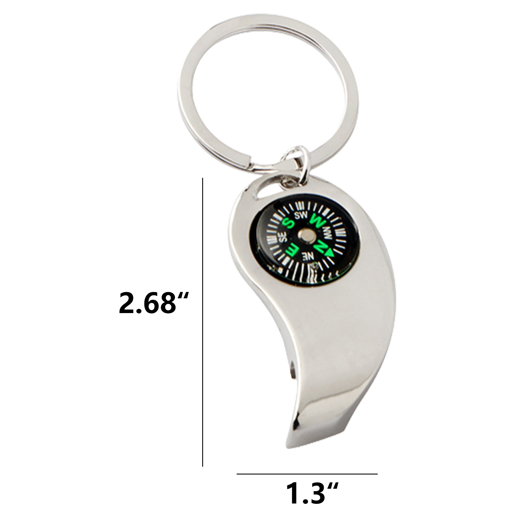 Compass Keychain Bottle Opener 4