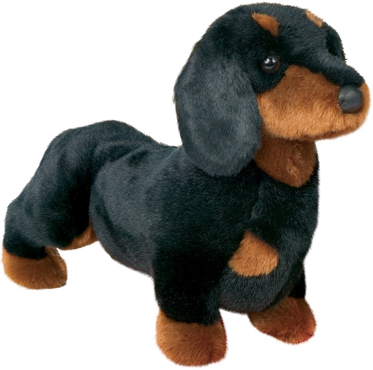 Spats Black & Tan Dachshund Stuffed Animal 2