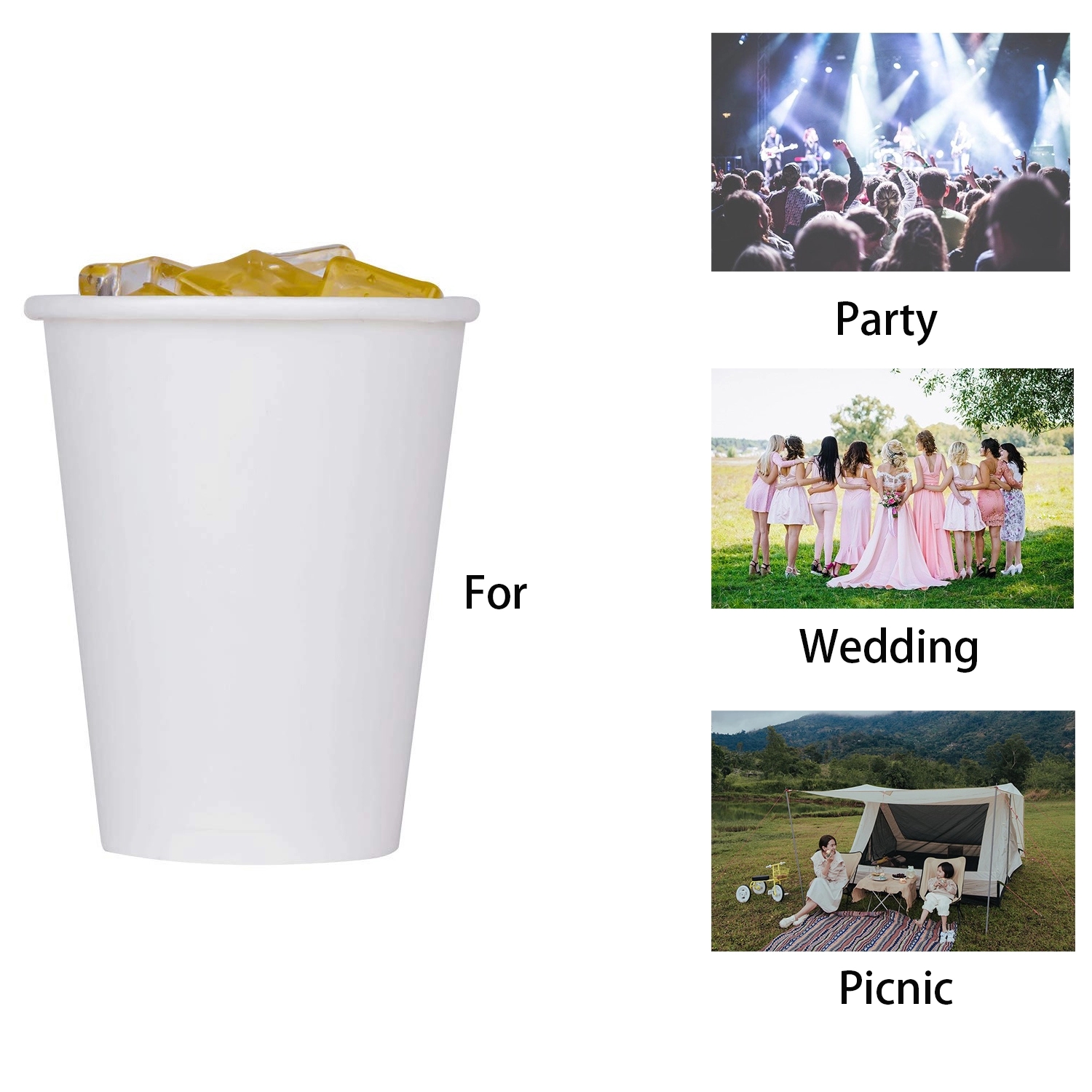 9oz White Paper Cup 4