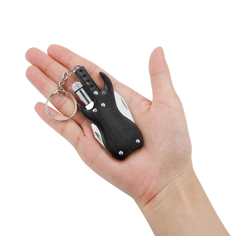Mini combination pliers folding knife with LED lights Bottle 7