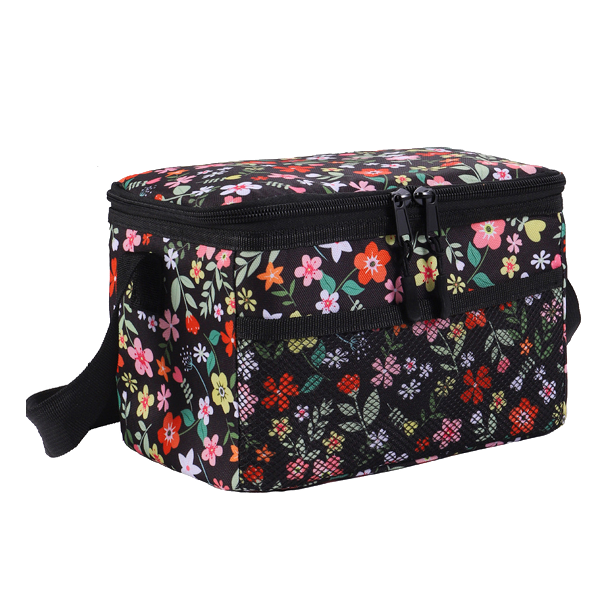 6 Cans Foldable Insulated Lunch Bag With Zipper 4