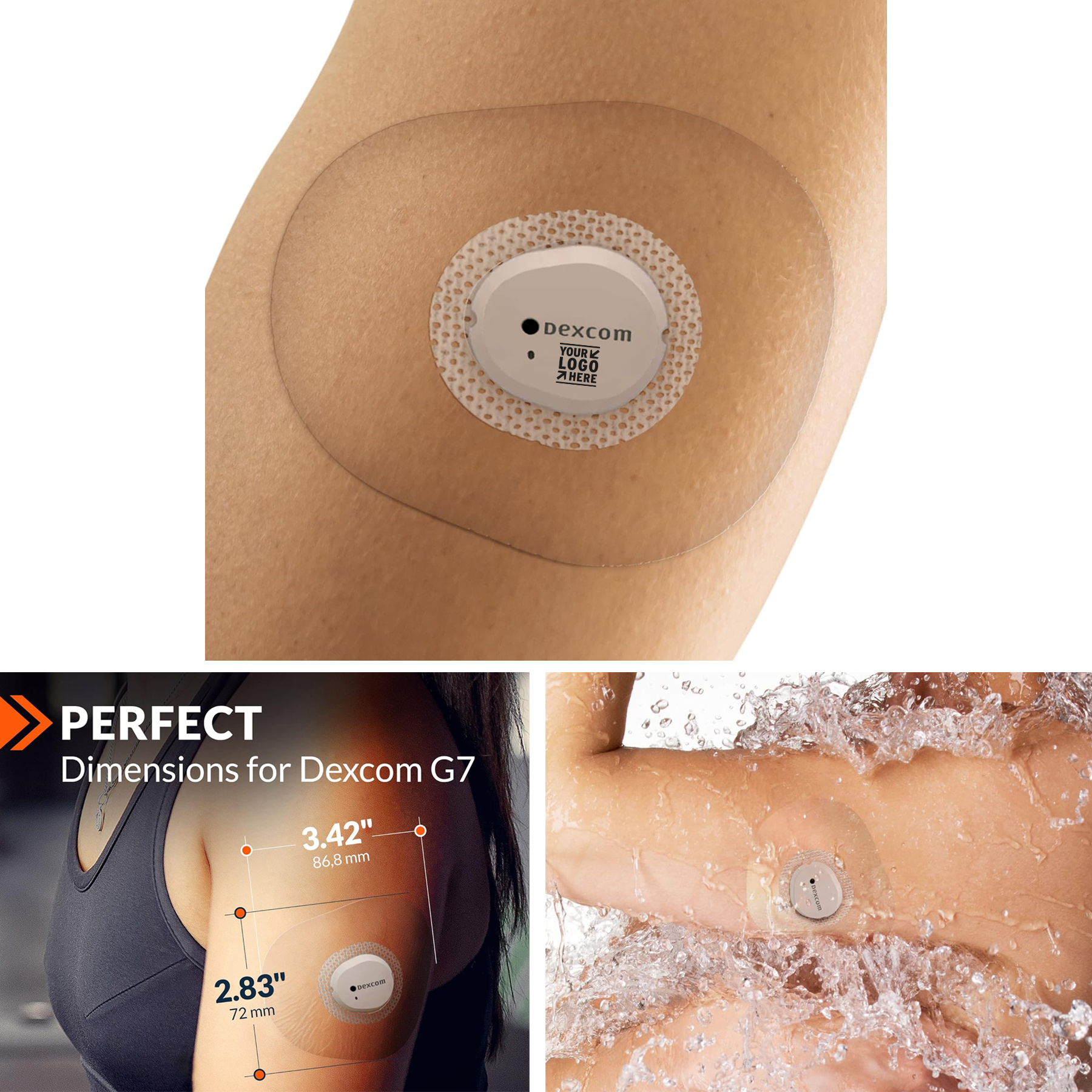 Clear Premium Waterproof Pre Cut Back Paper Adhesive Patch for G7 2