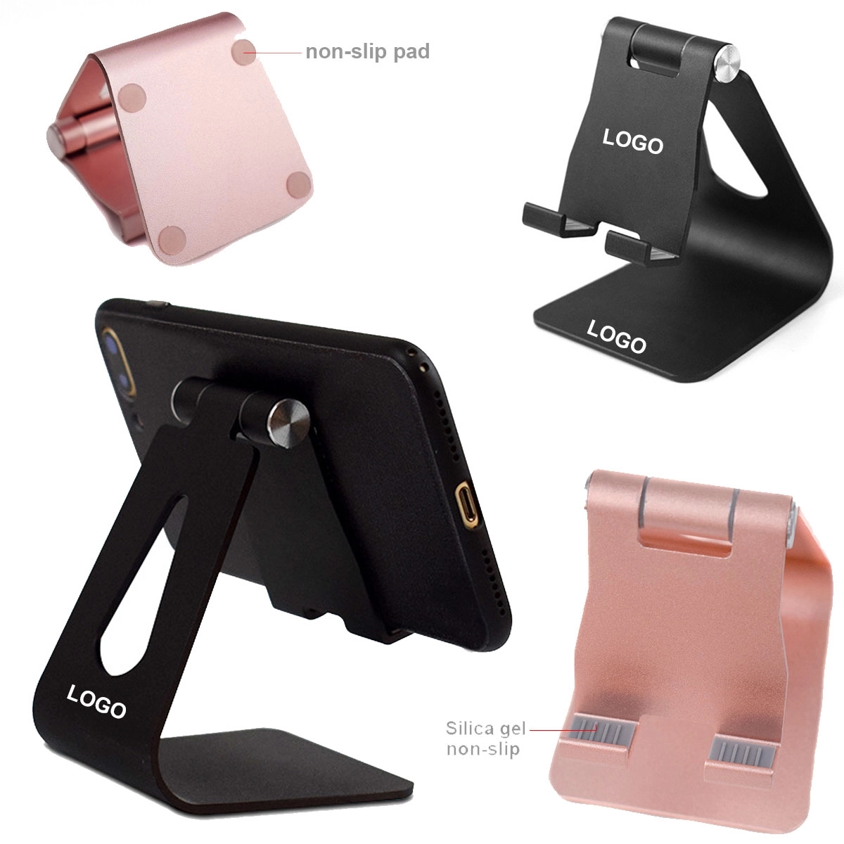 Adjustable Aluminum Cell Phone Desk Stand 6