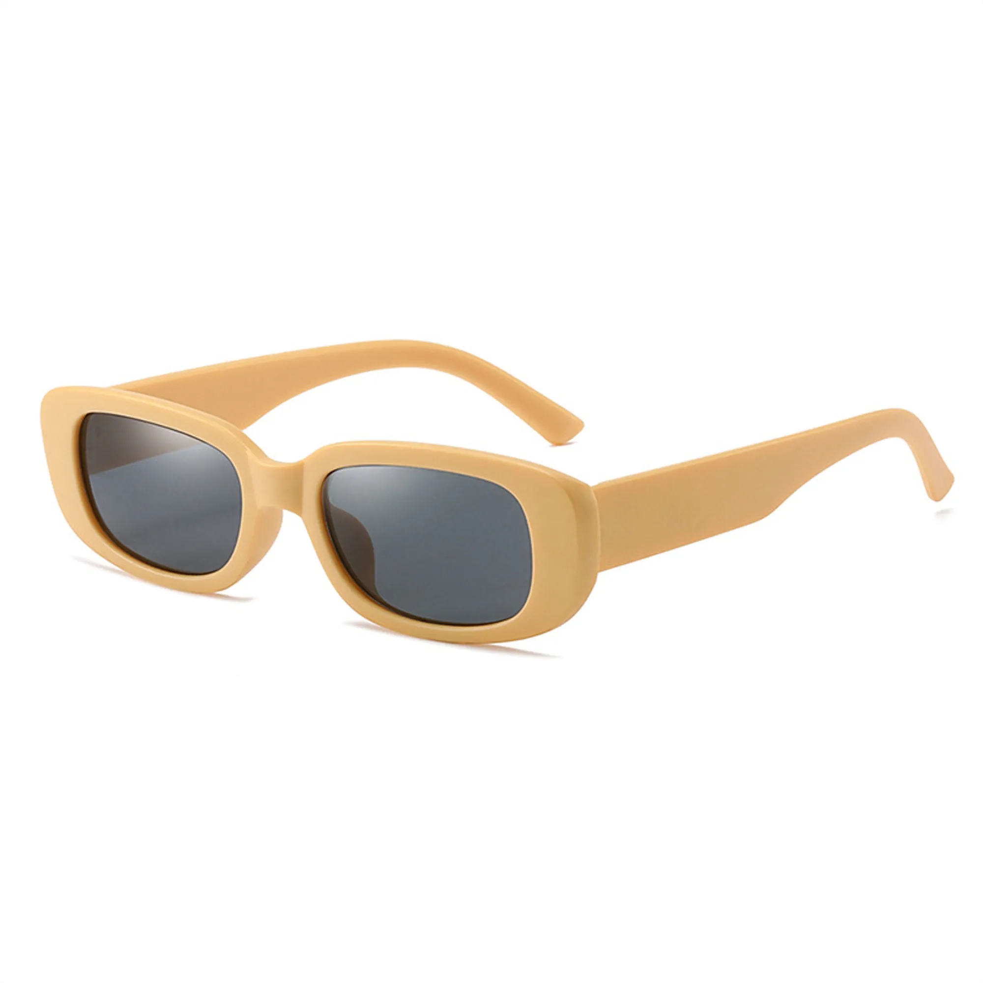 Solid Color Square Frame Sunglasses 2