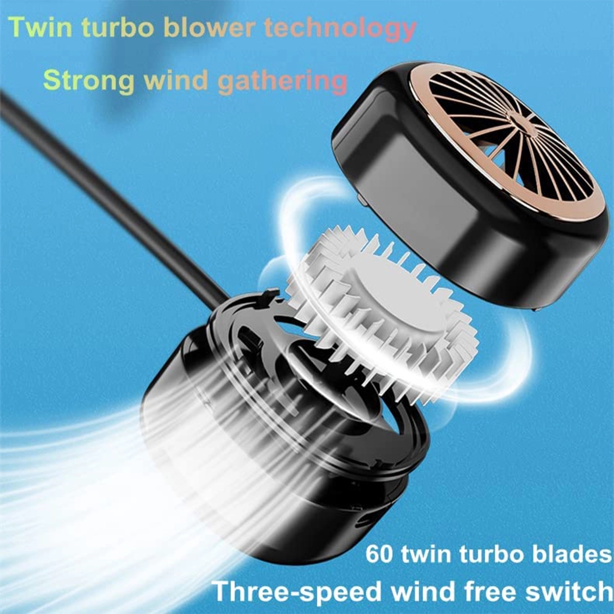 Retractable Foldable Pocket Neck Fan 4