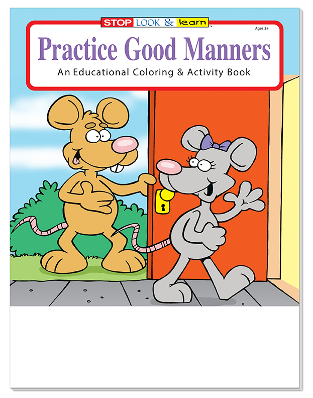COLORING BOOK - Practice Good Manners Coloring & Activity Book 6