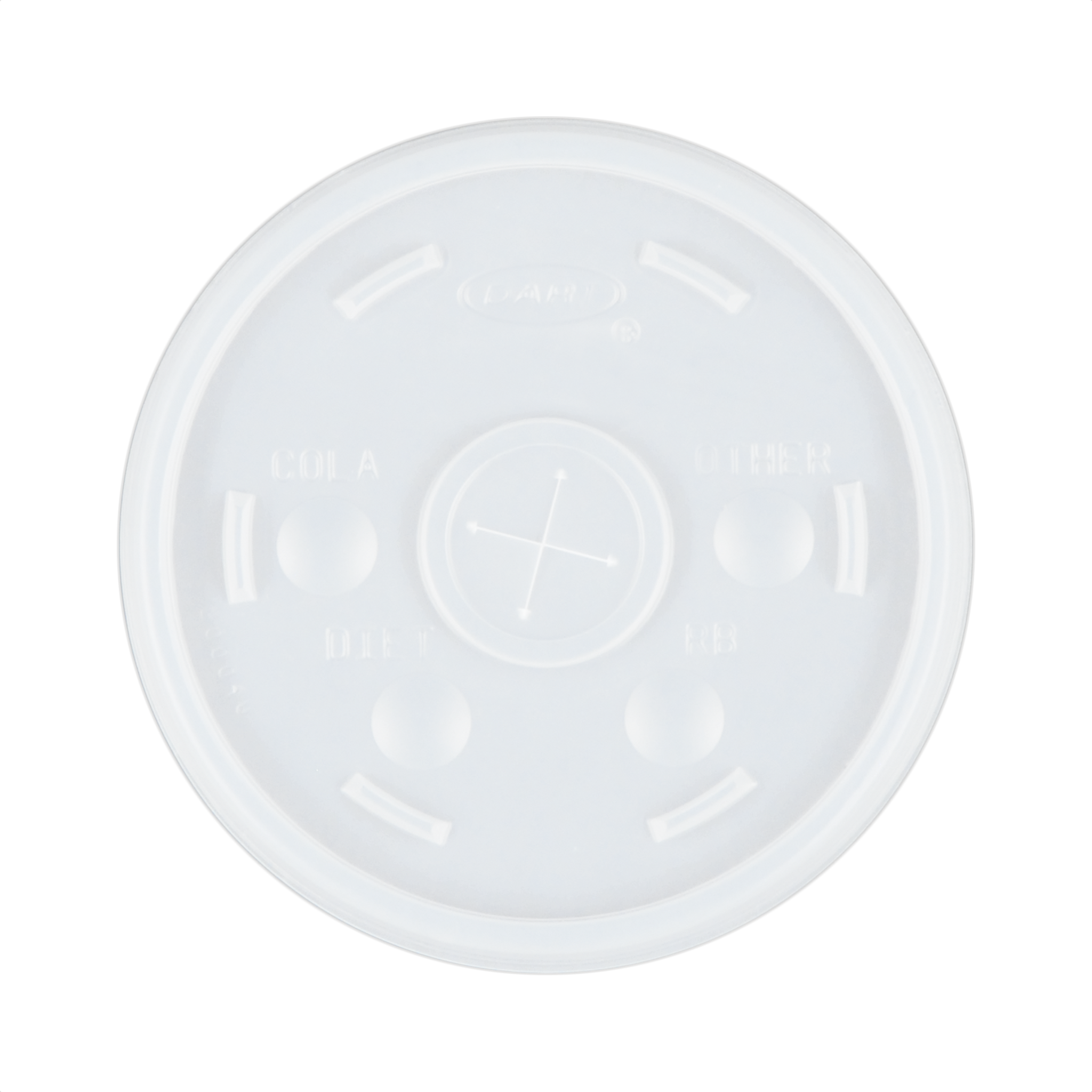 14/16/20/24 oz Foam Cup Straw Slot Lid Frosted 2