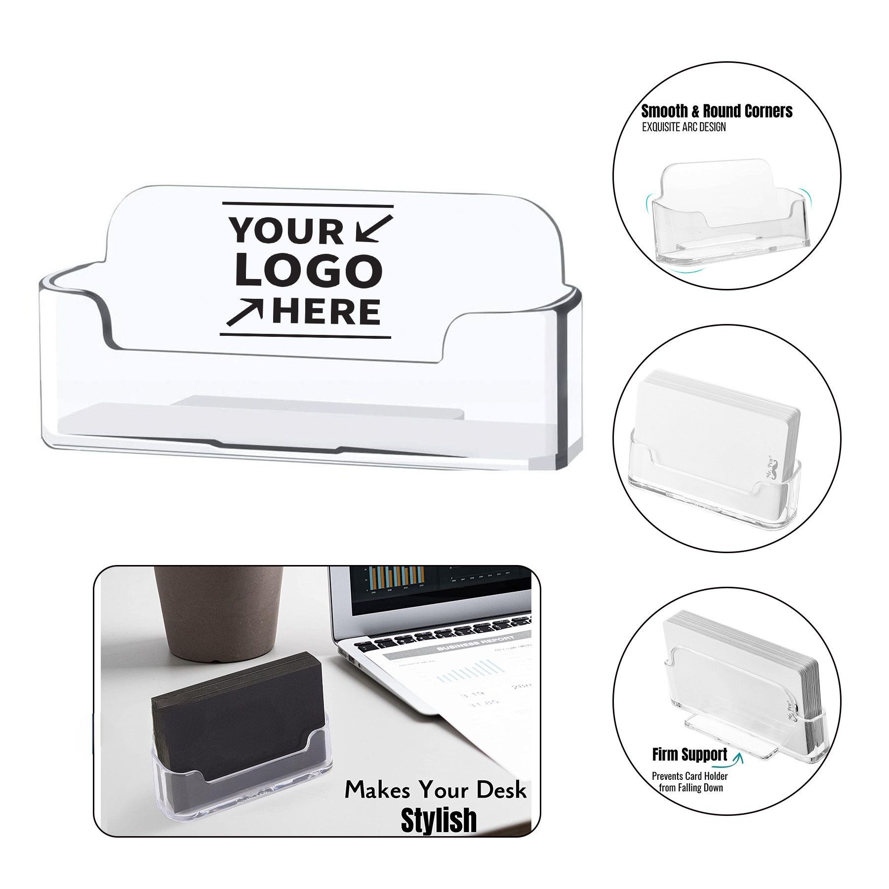 Office Clear Business Card Holder 2