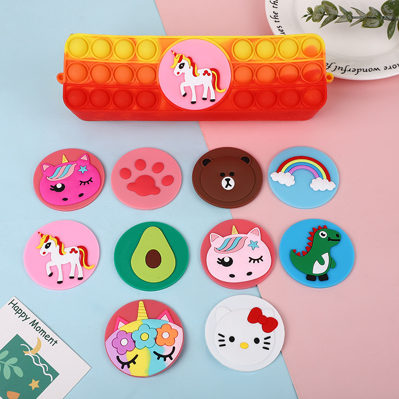 Silicone Popper Fidget Pencil Case for Girls 11