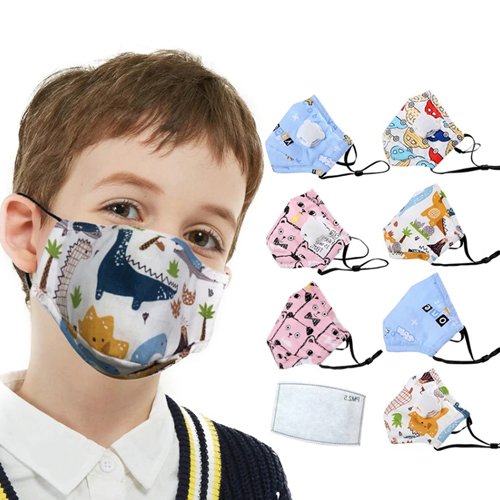 Youth Size Sprinters 4 Ply Sublimated Reusable Face Mask w/ Carbon Filter 4