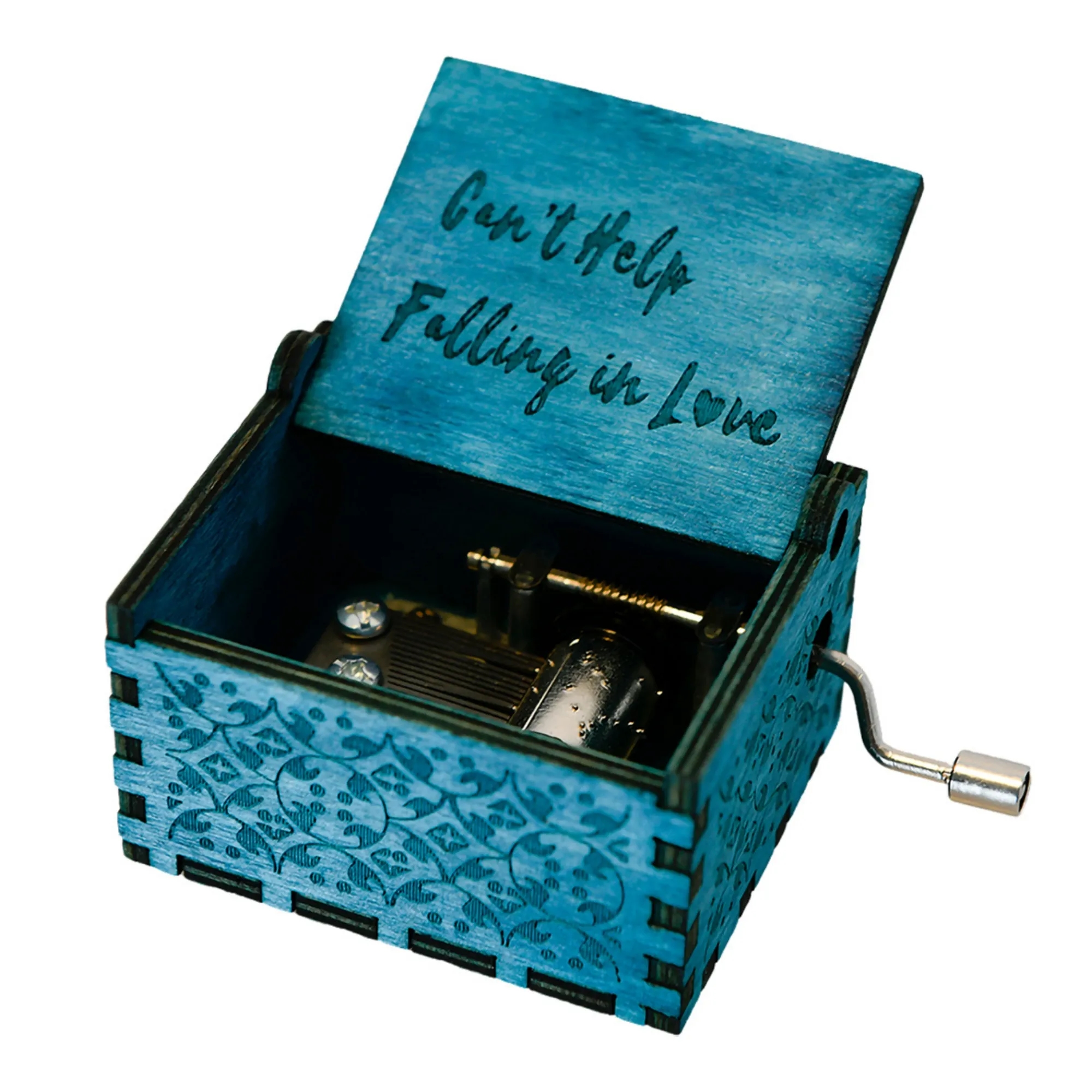 Wooden Hand - Crank Music Box Custom Logos Memorial Events 2