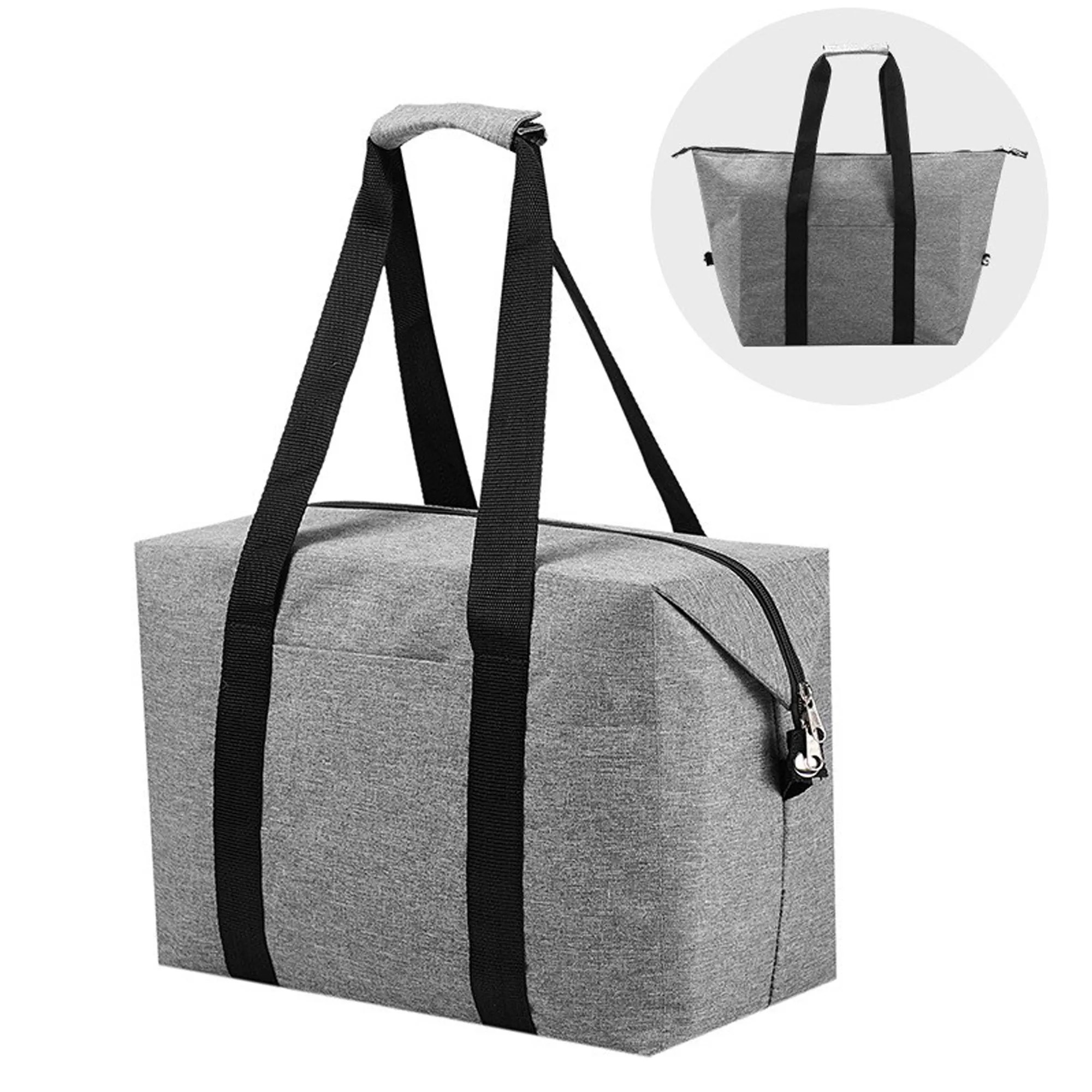 3 Layer PEVA Foldable Cooler Tote Bag 6