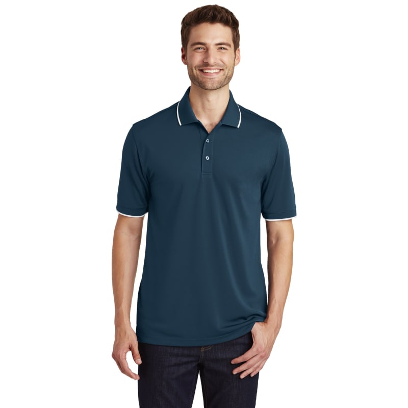 Port Authority Dry Zone UV Micro-Mesh Tipped Polo. 17