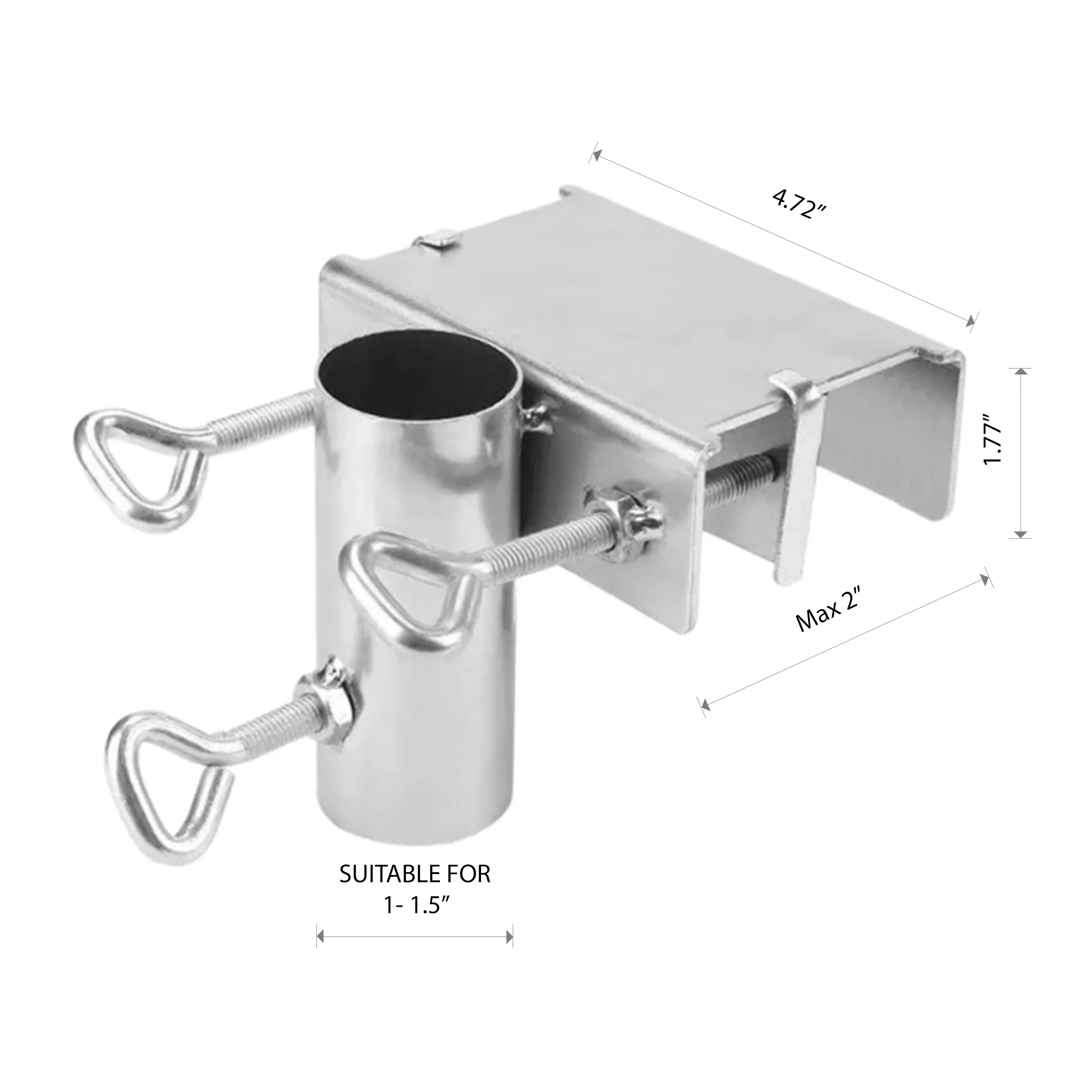 Heavy duty Pole/Umbrella clamp Holder (Large) 3