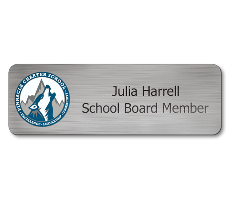 1"x3" Chaos full color UV Printed name badge 1