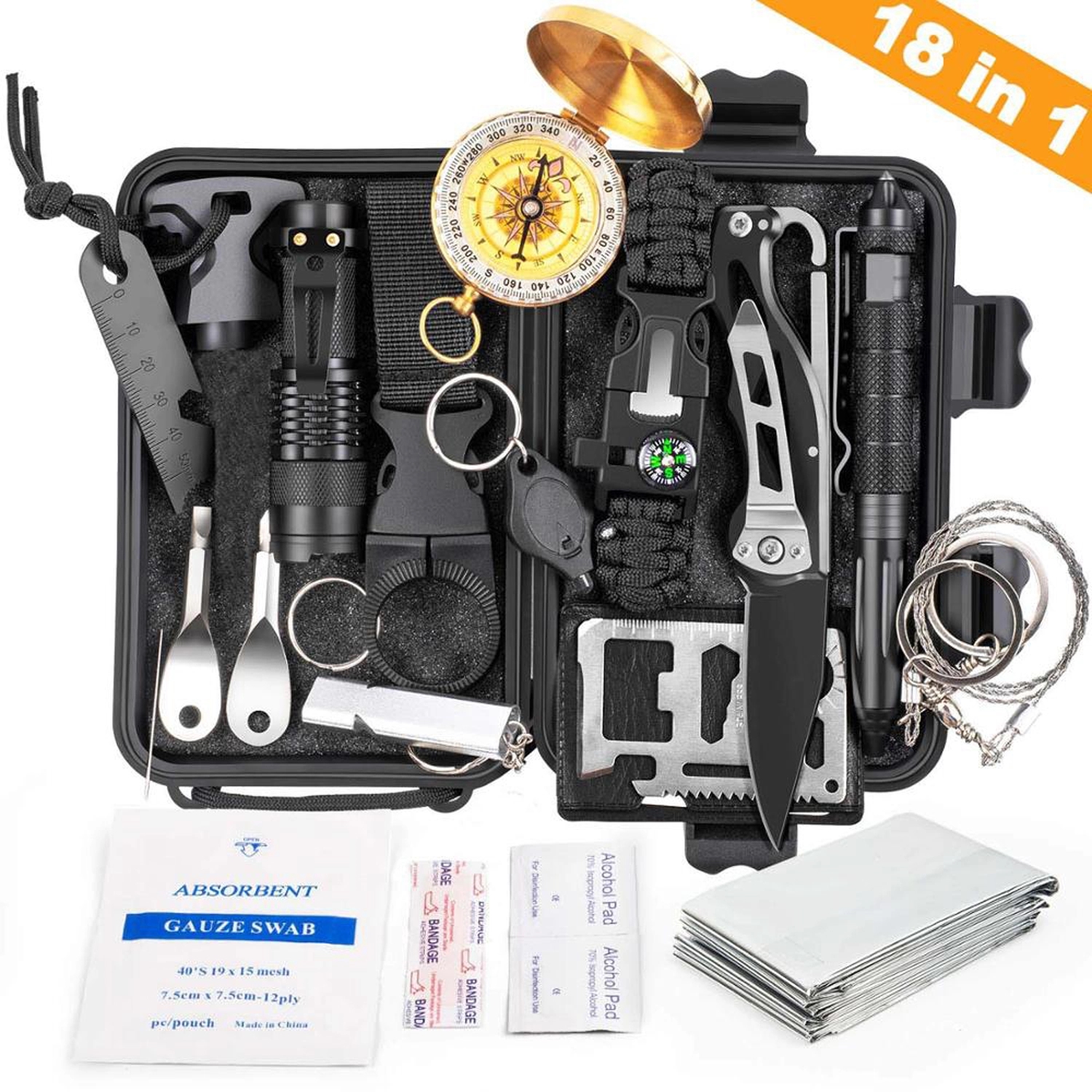 19-In-1 Outdoor Survival Kit 4