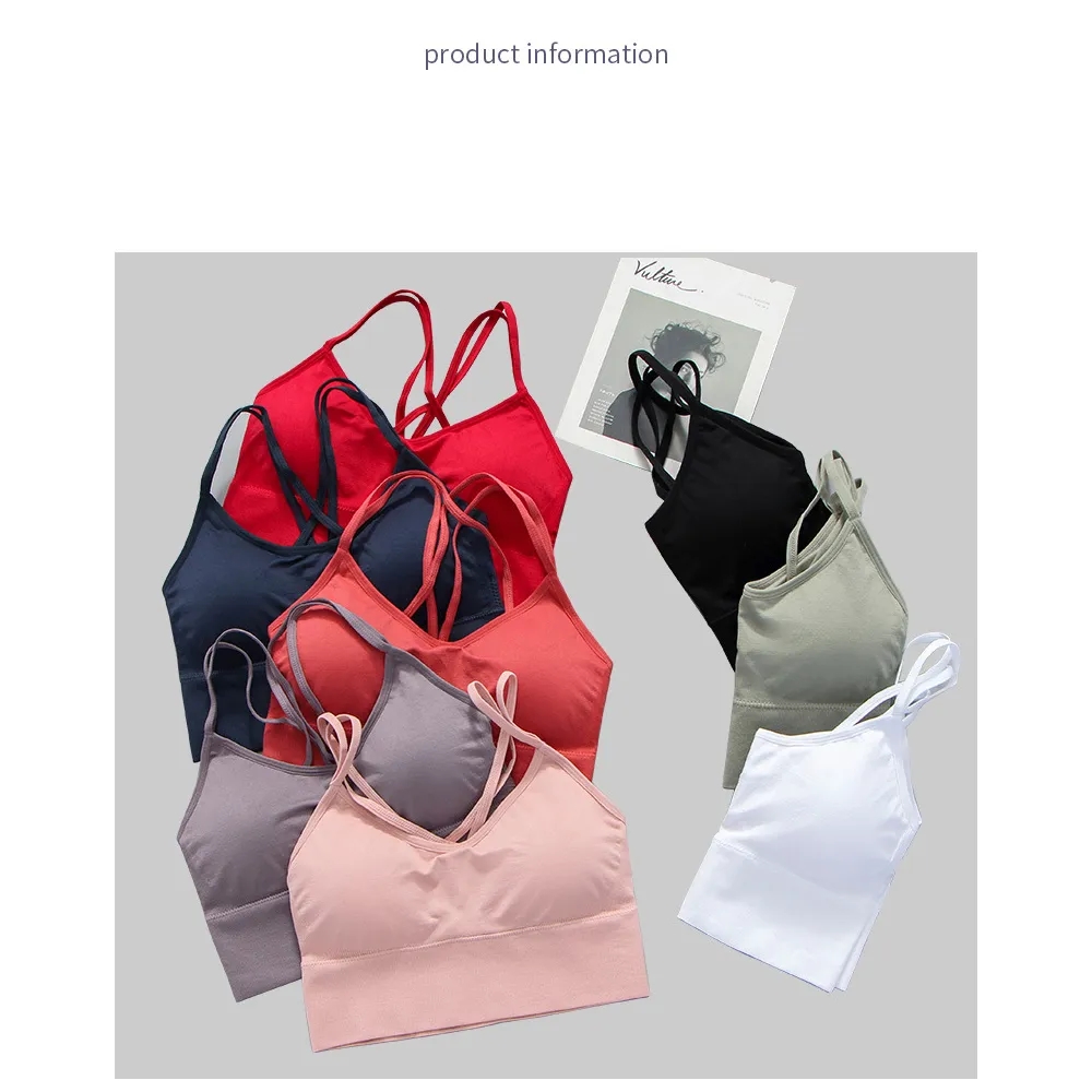 Custom Cross Back Sport Bras for Yoga Workout Fitness 3