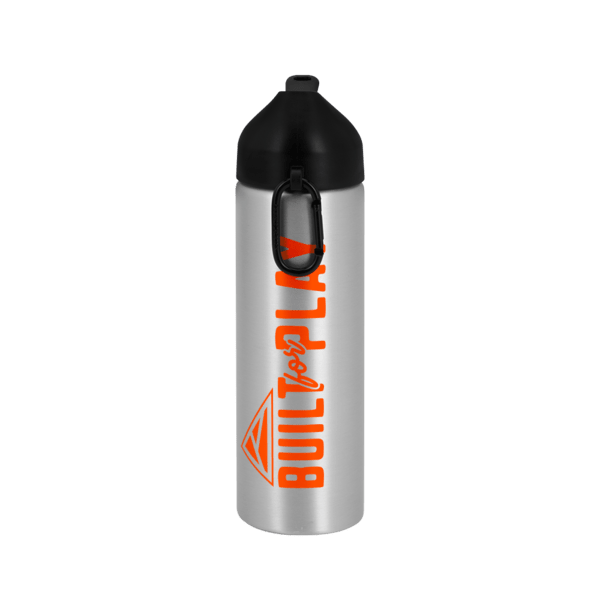 EasyFlow Recycled Aluminum Bottle w Straw Lid, custom water bottle with logo imprint 97