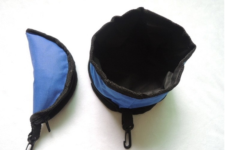 Collapsible Fabric Travel Pet Food Water Bowl 2