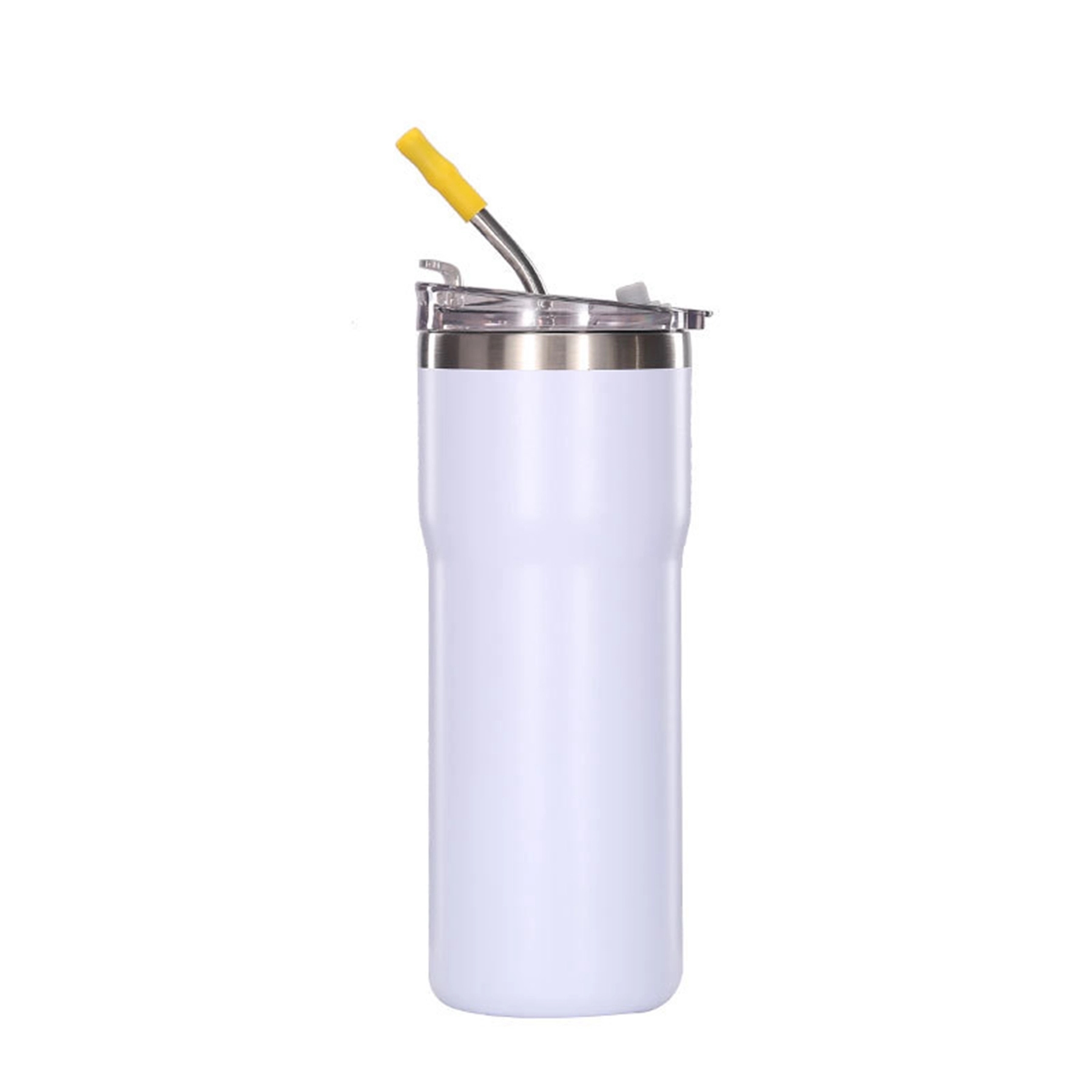 20 Oz. Blank Double Wall Vacuum Mug with Straw 4