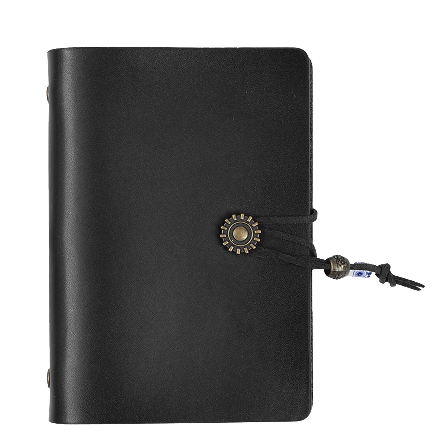 A7 Retro Leather Refillable Notebook W/ String Closure 3