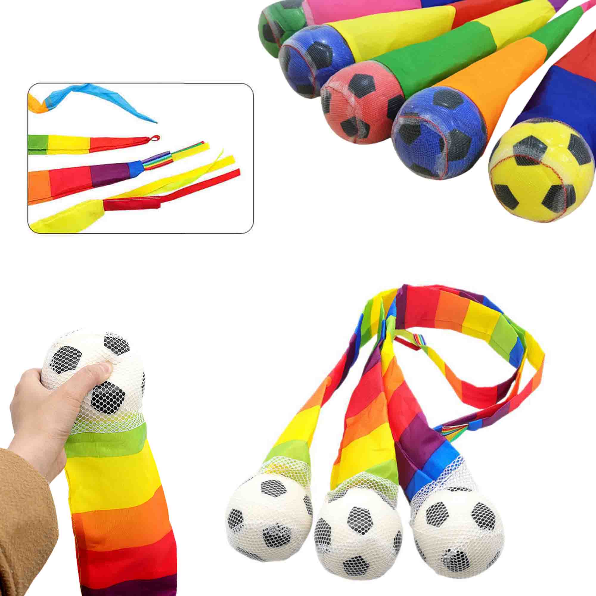 Throw and Catch Ball with Rainbow Tail 2