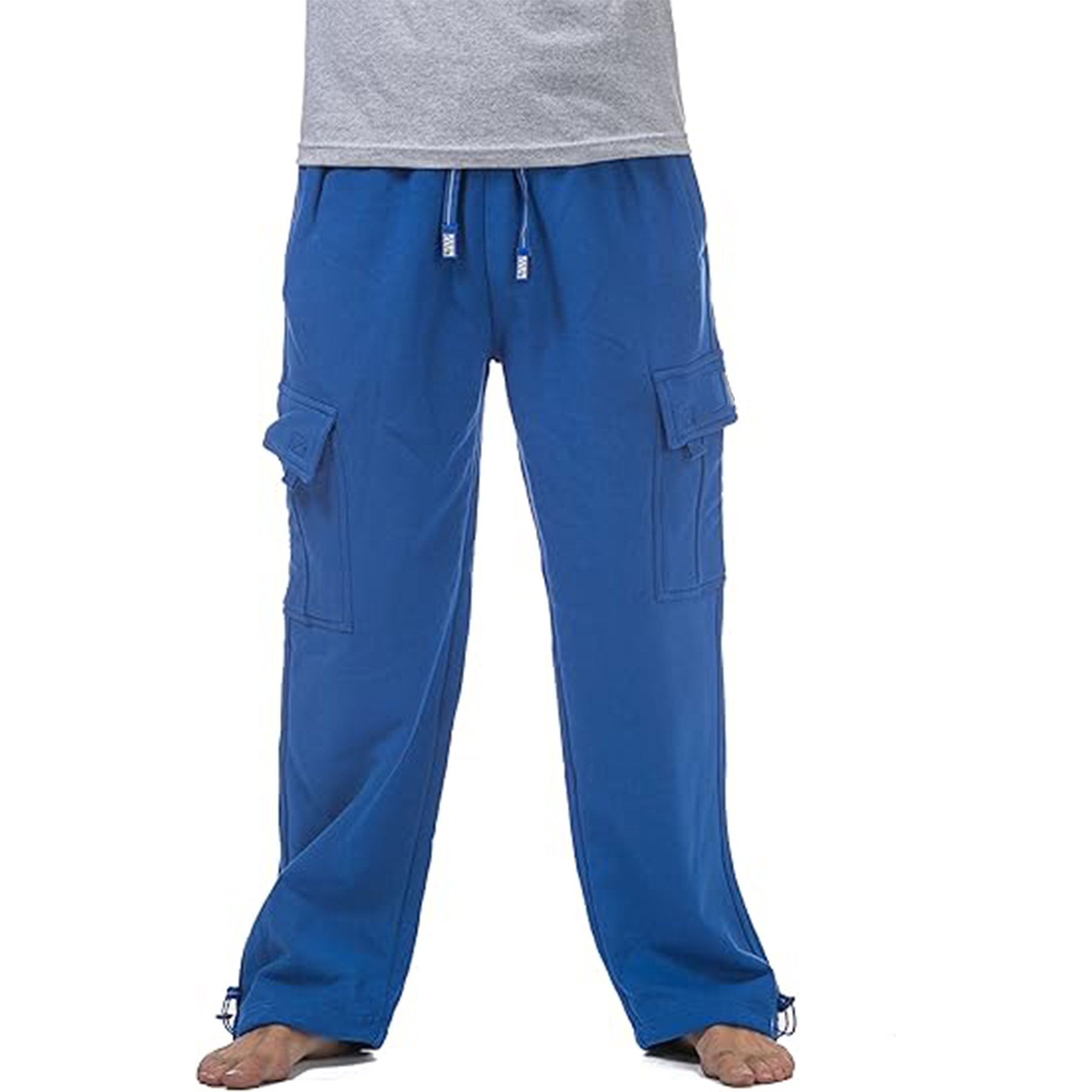 Men Heavyweight Fleece Cargo Pants 8