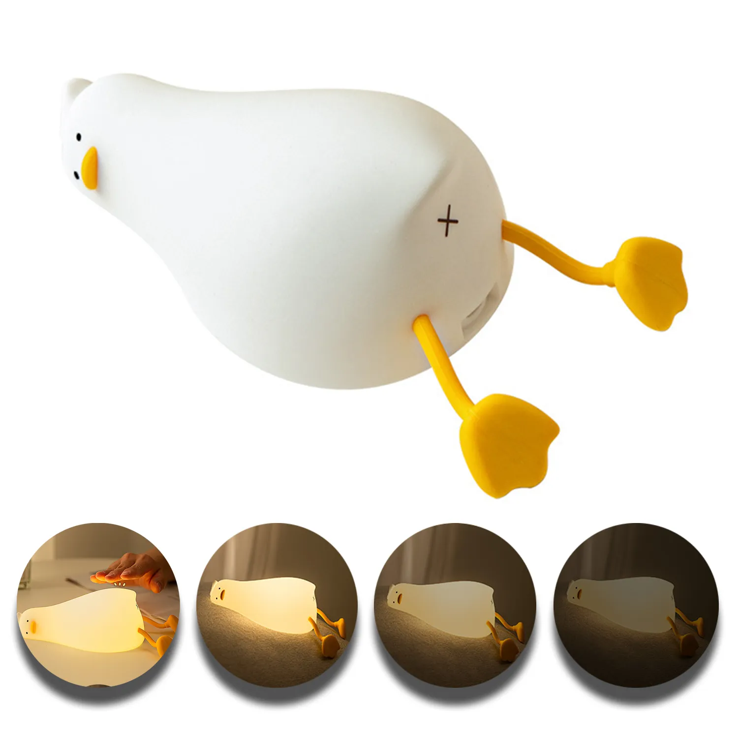 3 Level LED Lying Flat Duck Night Light 5