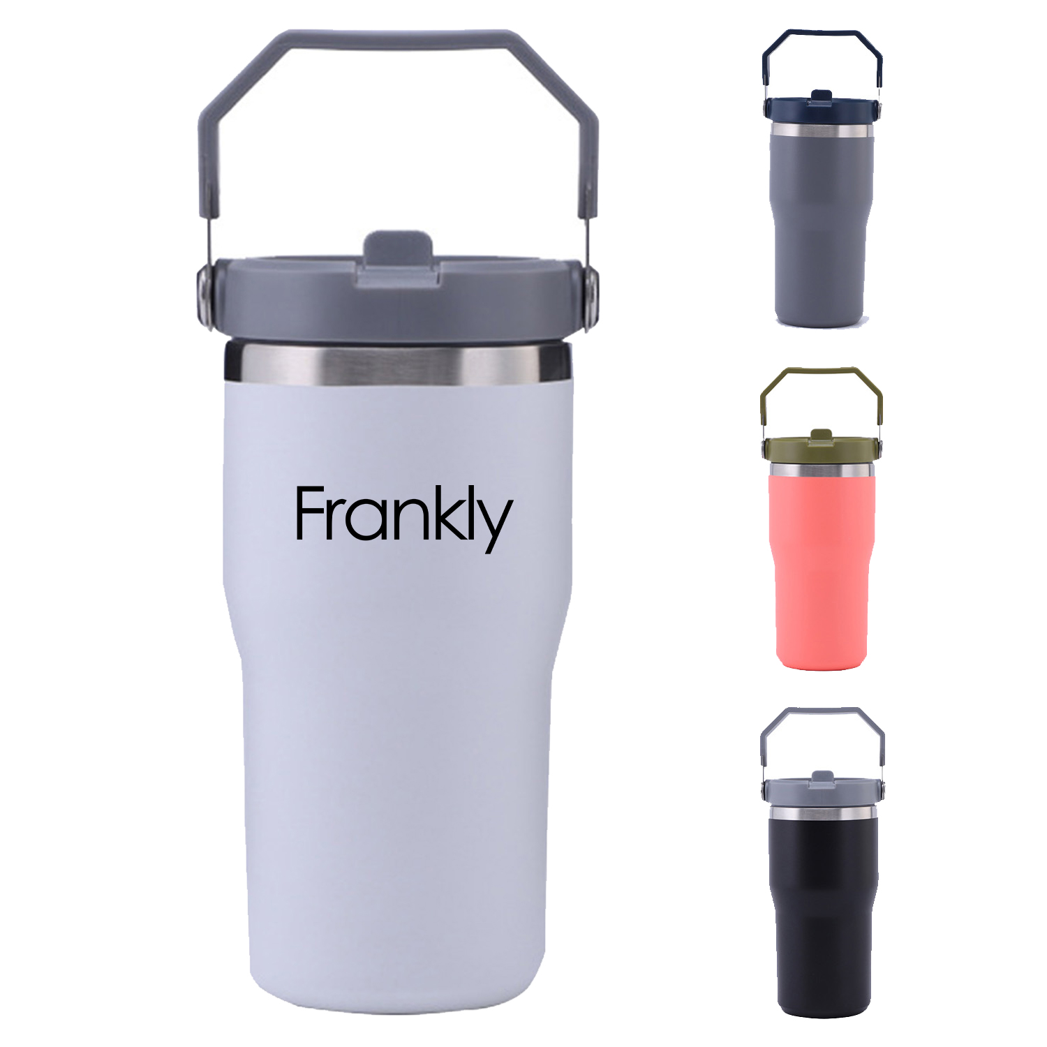 20 Oz Stainless Steel Tumbler With Straw