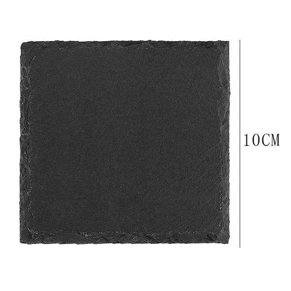 Slate Coaster Set with Wood Stand (6 pces pack) 3