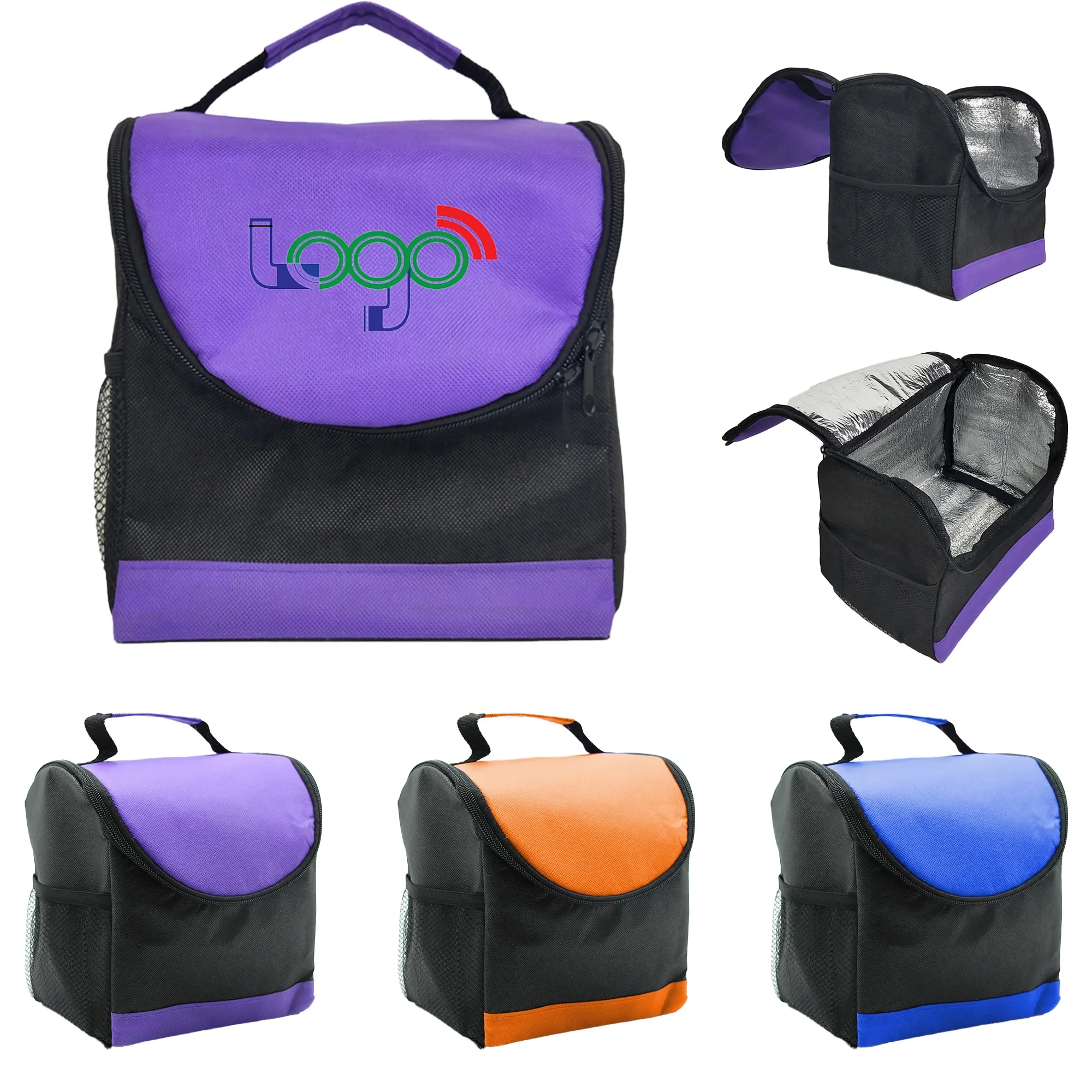 MOQ 20 PCS High Capacity Insulated Lunch Bag For Women Men 3