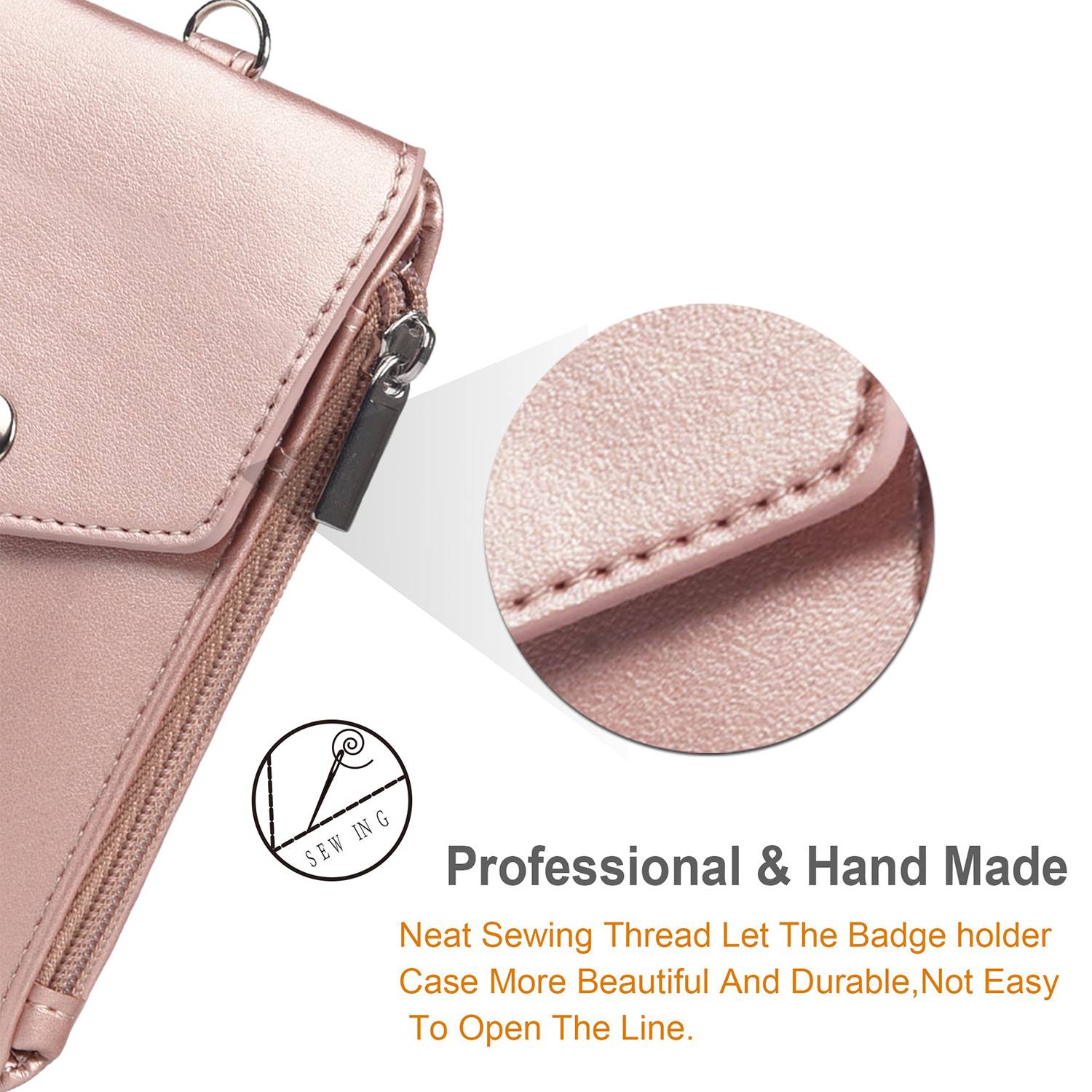 Neck Wallet Set with Flap Top and Five Pockets 6