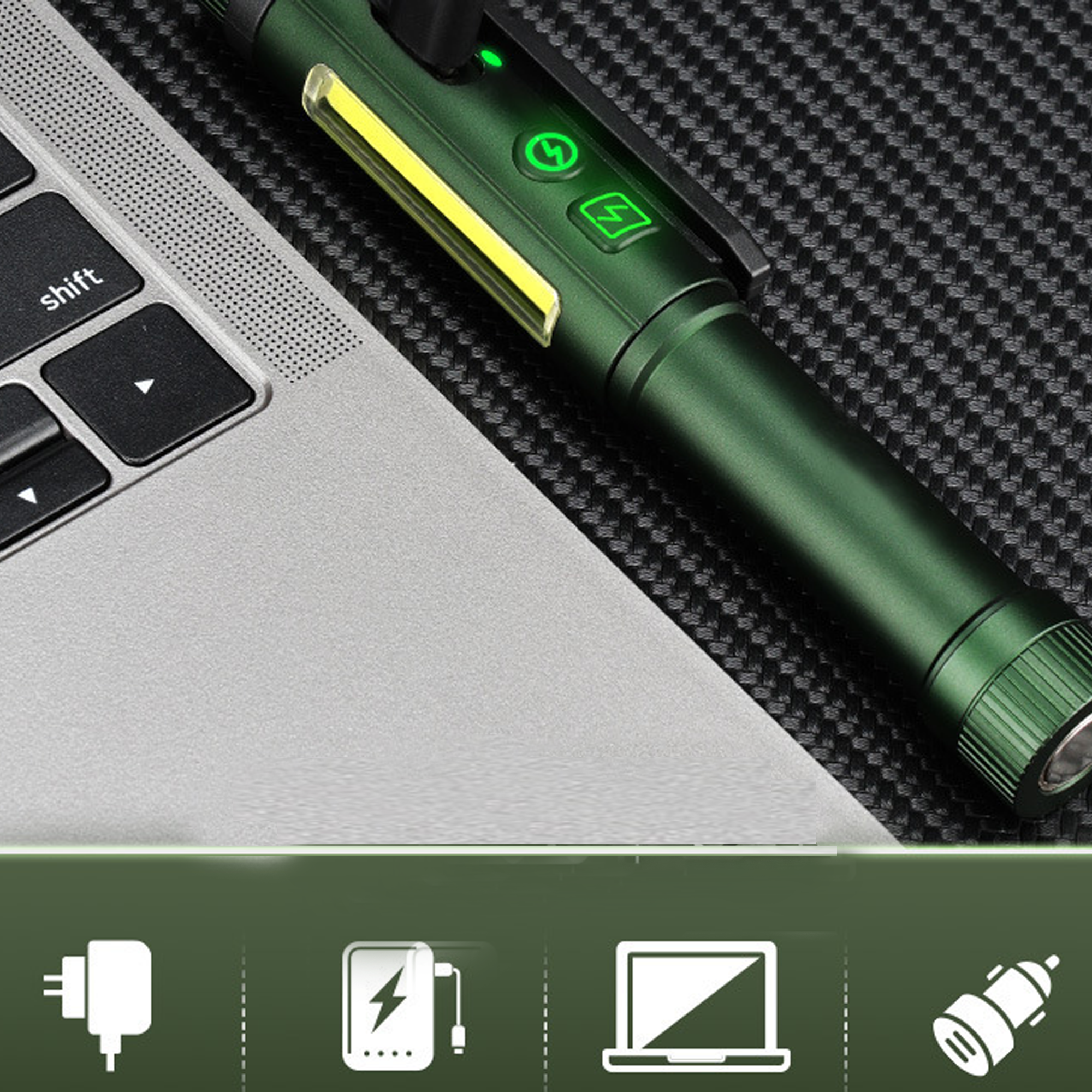 Mini Rechargeable Pen Shaped Work Flashlight 6