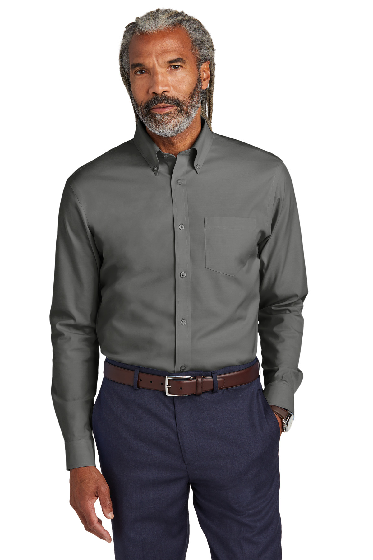 Brooks Brothers Wrinkle-Free Stretch Pinpoint Shirt BB18000 9