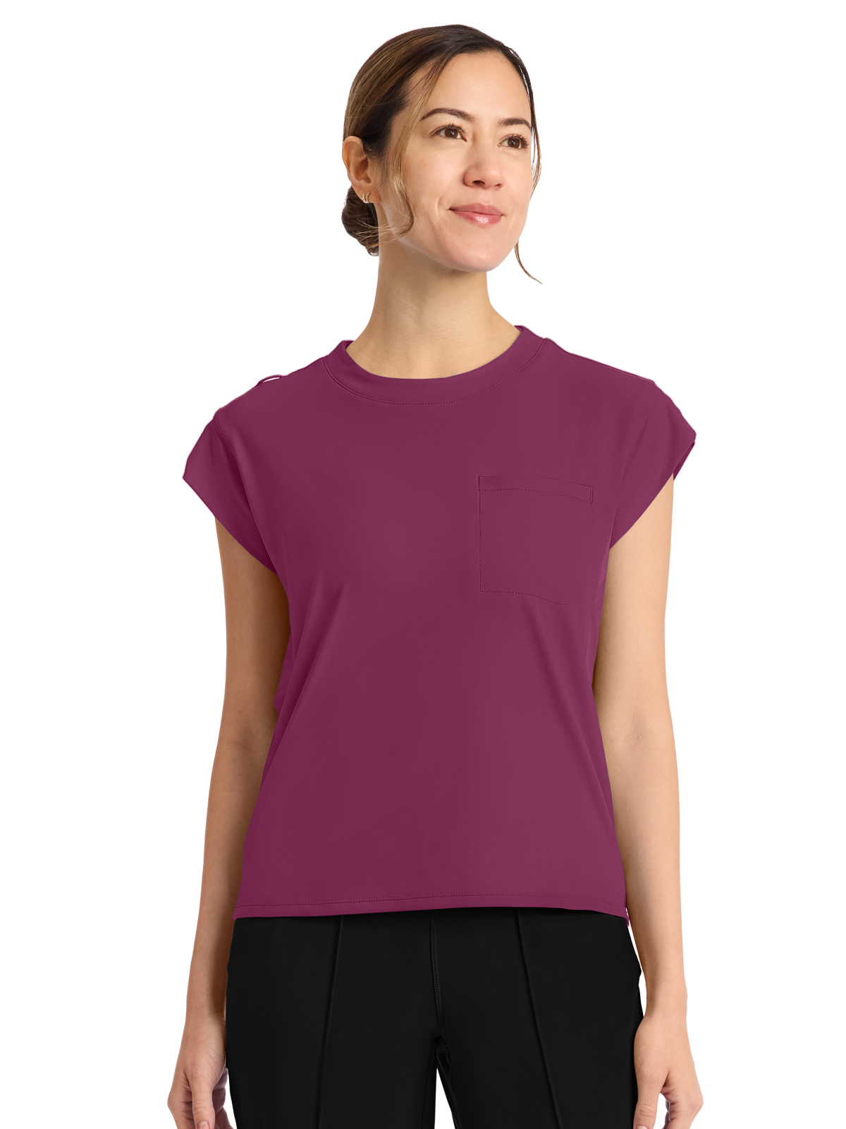 Cherokee - Cherokee Achieve - Women's 1-Pocket Crew Neck Top 44