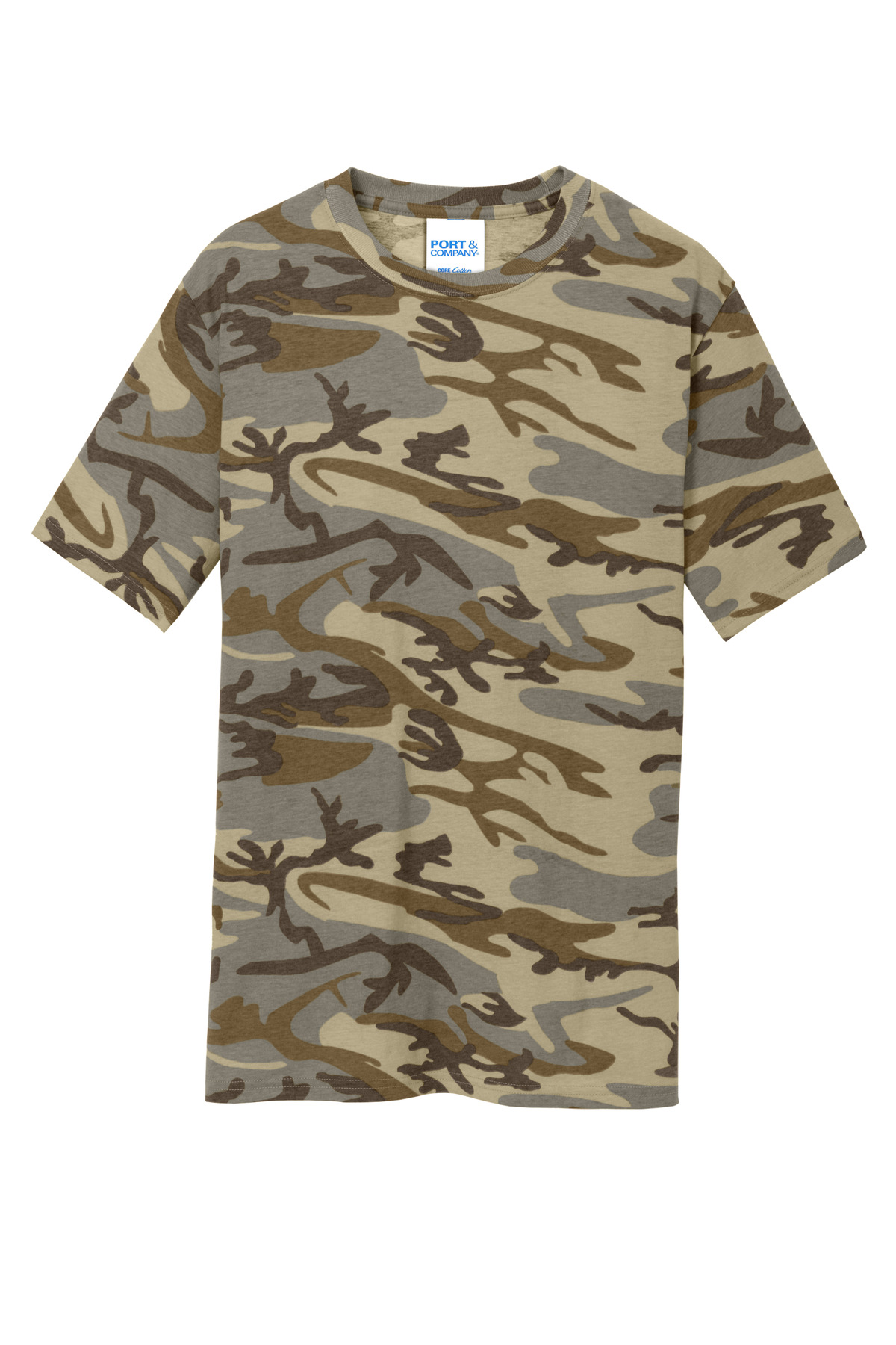 Port & Co Core Cotton Camo Tee. PC54C 30