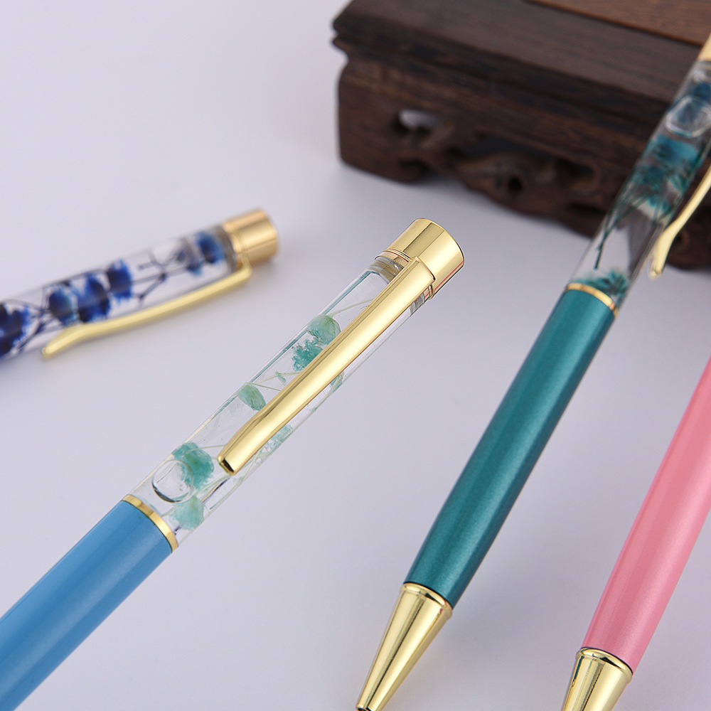 Flower Dynamic Liquid Ball Pen 6