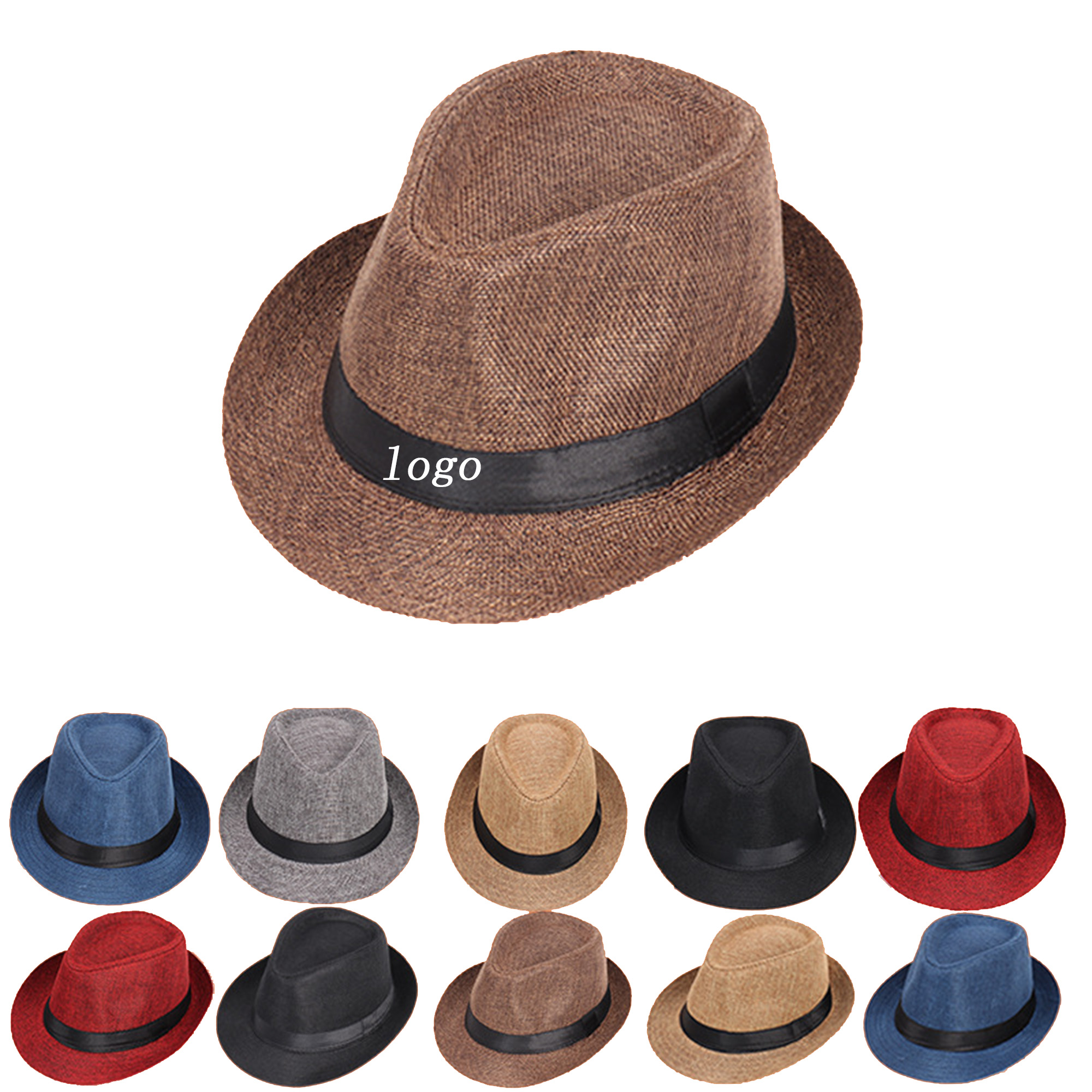 English-Style Solid-Color Rolled-Edge Jazz Hat 3
