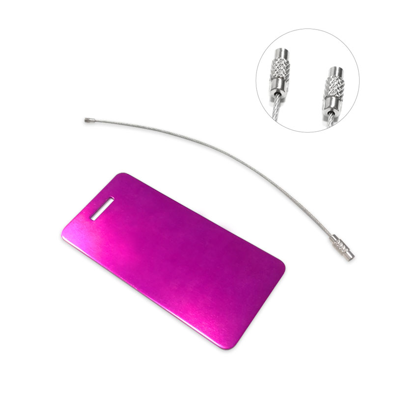 Brushed Metal Luggage Tags 5