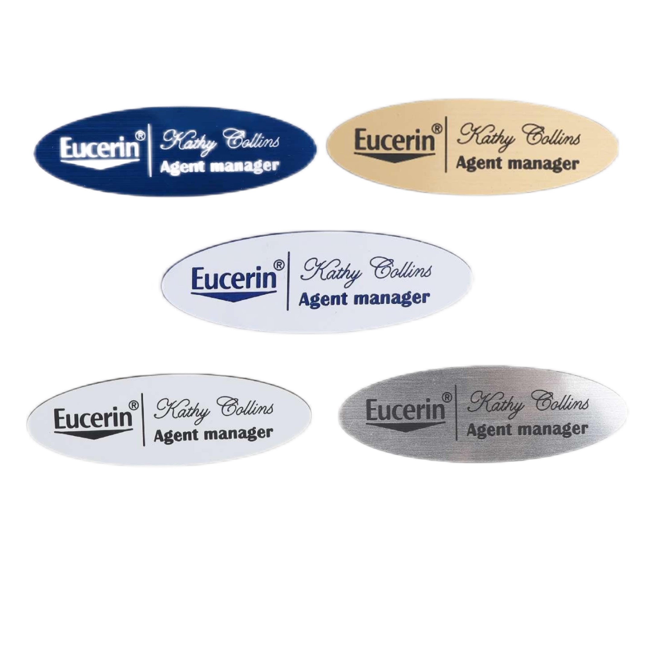 Laser Engraved Double-layers Plastic Name Badge (3"x 1") 6