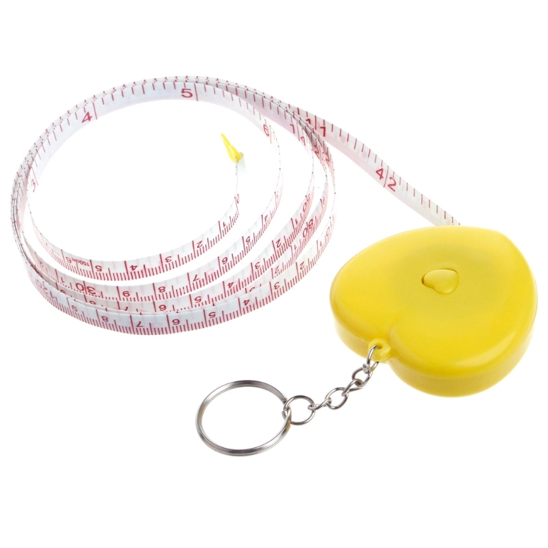 Heart Shaped Tape Measure Keyrings 7