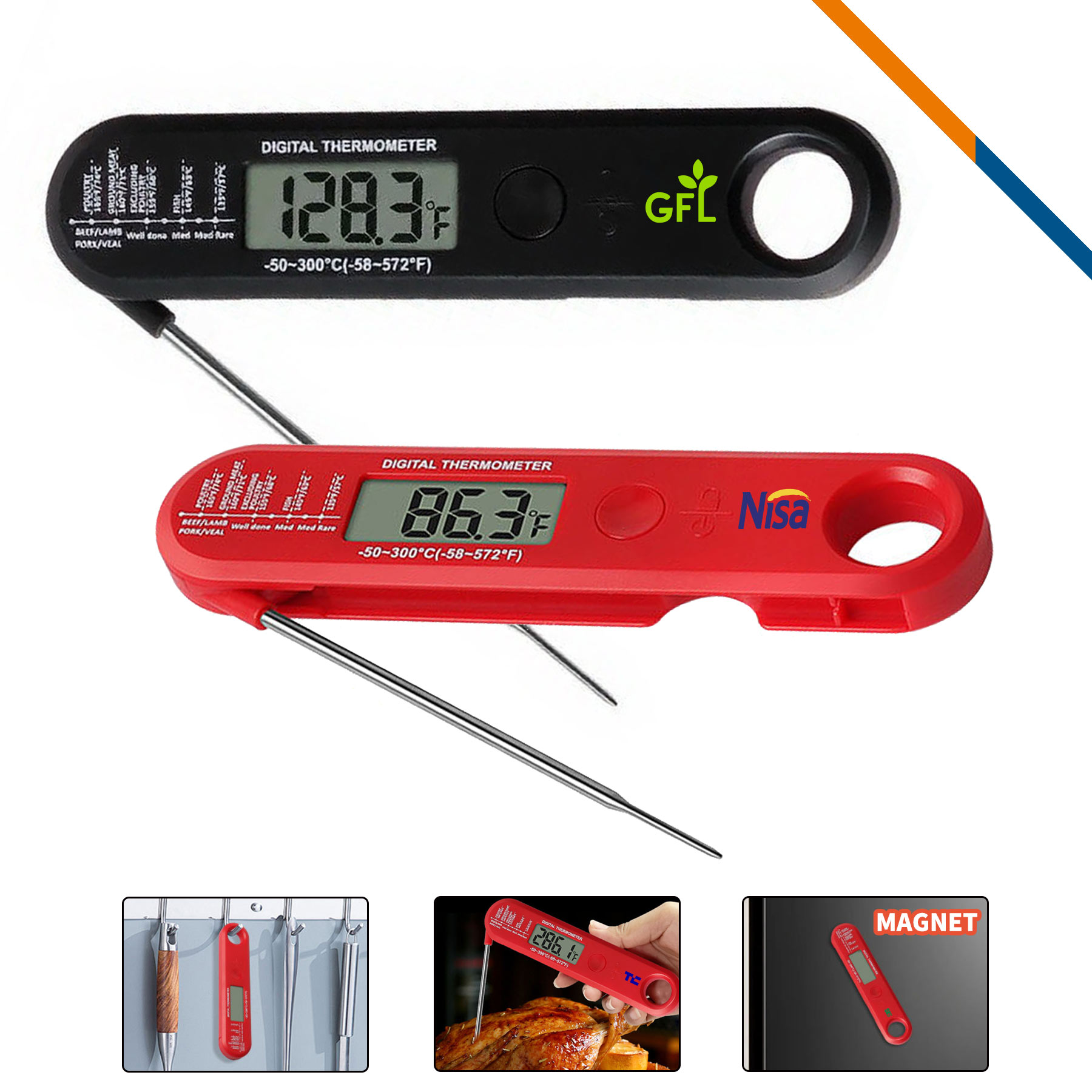 Tabitha Foldable Digital Food Thermometer 2