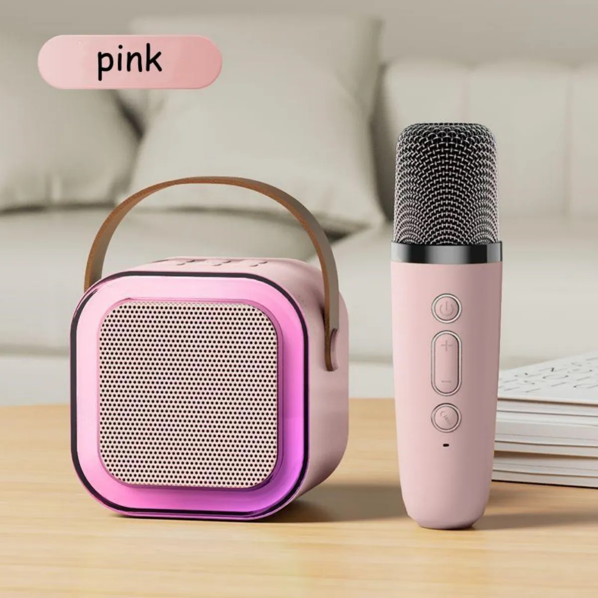Premium LED Karaoke Machine with Wireless Mircophone 7
