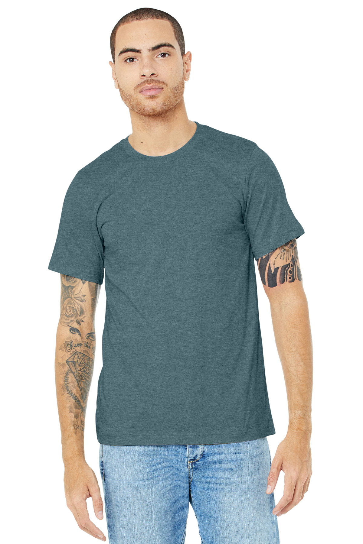 BELLA+CANVAS Unisex Heather CVC Short Sleeve Tee. BC3001CVC 441